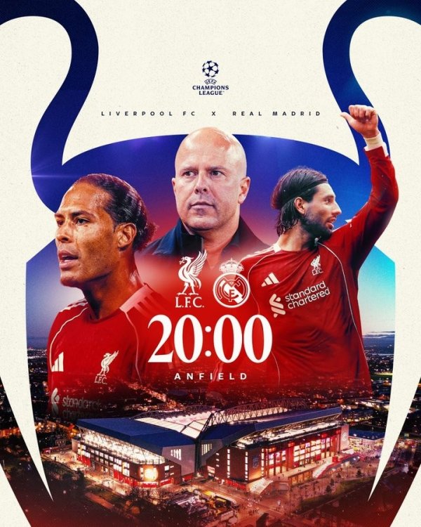 Sao Hỏa va vào Trái Đất! Liverpool chính thức tung poster khởi động trận gặp Real Madrid tại Champio
