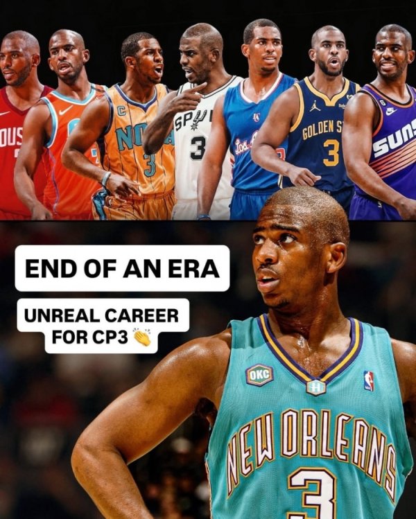 Áo cầu vồng! Các đội Paul từng thi đấu: Hornets, Clippers, Rockets, Thunder, Suns, Warriors, Spurs